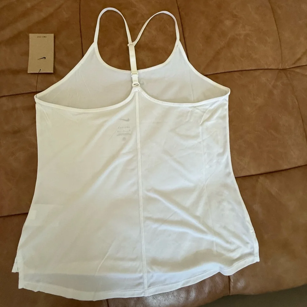 Nike Women's White Tank Top - Picture 2 of 4